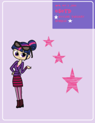 Size: 681x885 | Tagged: safe, artist:obeliskgirljohanny, twilight sparkle, human, g4, female, glasses, humanized, solo