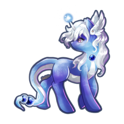 Size: 3000x3000 | Tagged: safe, artist:bean-sprouts, dragonair, crossover, high res, pokémon, ponified, simple background, solo, transparent background