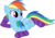 Size: 1024x727 | Tagged: safe, artist:tabrony23, rainbow dash, pegasus, pony, g4, clothes, female, mare, raised hoof, show accurate, simple background, smiling, socks, solo, striped socks, transparent background, vector