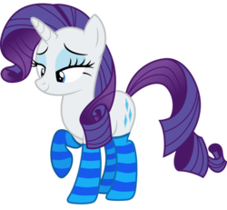 Size: 931x859 | Tagged: safe, artist:tabrony23, rarity, pony, unicorn, g4, clothes, female, mare, raised hoof, simple background, socks, solo, striped socks, transparent background, vector