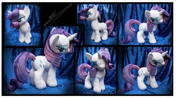 Size: 1280x712 | Tagged: safe, artist:nazegoreng, rarity, g4, irl, photo, plushie, solo