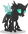 Size: 7000x8480 | Tagged: safe, artist:luckreza8, thorax, changeling, g4, my little pony: friendship is magic, the times they are a changeling, .svg available, absurd resolution, inkscape, male, sad, simple background, solo, transparent background, vector