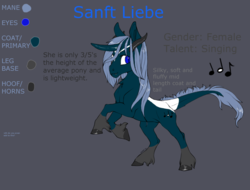 Size: 2304x1747 | Tagged: safe, artist:amphoera, artist:dare-zander, oc, oc only, oc:sanft liebe, solo