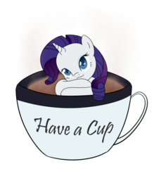 Size: 700x800 | Tagged: safe, artist:nerow94, rarity, pony, g4, chocolate, cup, cup of pony, cute, female, food, hot chocolate, micro, raribetes, rarity is a marshmallow, solo