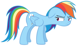 Size: 11600x6982 | Tagged: safe, artist:tardifice, rainbow dash, g4, stranger than fan fiction, absurd resolution, bored, female, photoshop, simple background, solo, transparent background, vector