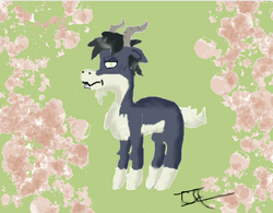 Size: 618x482 | Tagged: safe, artist:mlpfan4688, oc, oc only, oc:diogenes, goat, solo