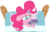 Size: 1600x1038 | Tagged: safe, artist:hattsy, maud pie, pinkie pie, g4, bed, female, plushie, solo