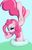 Size: 1100x1700 | Tagged: safe, artist:grennadder, pinkie pie, earth pony, pony, g4, balancing, balloon, big hooves, female, moments before disaster, solo, standing, standing on one leg, this will not end well, tongue out