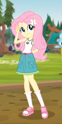 Size: 205x409 | Tagged: safe, screencap, fluttershy, equestria girls, g4, my little pony equestria girls: legend of everfree, cute, female, shyabetes, solo