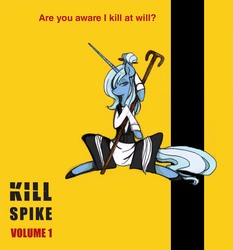 Size: 1200x1288 | Tagged: safe, artist:queen-le-fra-fra, trixie, pony, unicorn, g4, clothes, crossover, female, kill bill, mare, solo