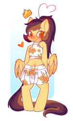 Size: 1811x3000 | Tagged: safe, artist:ruef, oc, oc only, oc:lessi, pony, belly button, bipedal, blushing