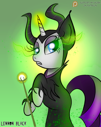 Size: 800x1000 | Tagged: safe, artist:lennonblack, rarity, g4, clothes, crossover, female, maleficent, solo