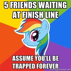 Size: 400x400 | Tagged: safe, rainbow dash, g4, may the best pet win, my little pony: friendship is magic, advice meme, exploitable meme, meme