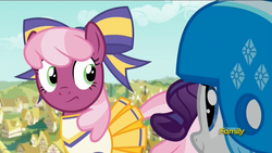 Size: 1920x1080 | Tagged: safe, screencap, cheerilee, rarity, earth pony, pony, g4, the cart before the ponies, cheerileeder, cheerleader