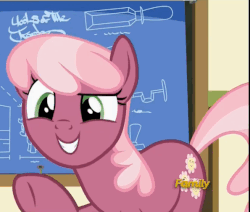 Size: 595x504 | Tagged: safe, screencap, cheerilee, earth pony, pony, g4, the cart before the ponies, animated, female, loop, male
