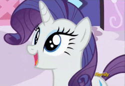 Size: 732x505 | Tagged: safe, screencap, rarity, pony, g4, the cart before the ponies, animated, female, loop, rarara