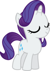 Size: 2226x3151 | Tagged: safe, artist:limedazzle, rarity, g4, the cart before the ponies, cute, eyes closed, female, filly, filly rarity, high res, raribetes, show accurate, simple background, solo, that was fast, transparent background, vector