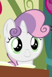 Size: 317x465 | Tagged: safe, screencap, sweetie belle, pony, g4, the cart before the ponies, female, solo