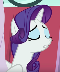 Size: 342x409 | Tagged: safe, screencap, rarity, pony, g4, the cart before the ponies, female, mare, solo