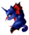 Size: 1183x1429 | Tagged: safe, artist:midfire, idw, princess luna, g4, reflections, spoiler:comic, bust, evil counterpart, evil luna, female, mirror universe, portrait, simple background, solo, transparent background