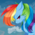 Size: 1024x1014 | Tagged: safe, artist:alishaya, rainbow dash, g4, bust, female, portrait, solo