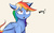 Size: 1920x1200 | Tagged: safe, artist:miokomata, rainbow dash, g4, dialogue, female, open mouth, question mark, sitting, solo, text