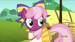 Size: 1920x1080 | Tagged: safe, screencap, cheerilee, pony, g4, the cart before the ponies, cheerileeder, cheerleader, discovery family logo, faic, female, solo