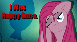 Size: 1920x1059 | Tagged: safe, artist:slb94, pinkie pie, g4, bored, depressed, pinkamena diane pie, sad, wallpaper