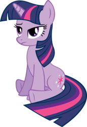 Size: 5000x7264 | Tagged: safe, artist:richhap, twilight sparkle, pony, unicorn, g4, secret of my excess, absurd resolution, female, horn, simple background, solo, transparent background, unamused, unicorn twilight, vector