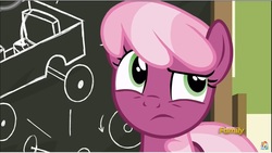 Size: 1284x726 | Tagged: safe, screencap, cheerilee, pony, g4, the cart before the ponies, eyeroll, female, solo