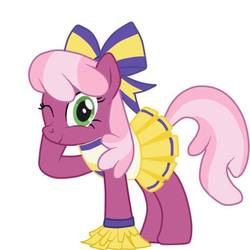 Size: 512x512 | Tagged: safe, artist:lion-grey, cheerilee, pony, the cart before the ponies, cheerileeder, cheerleader, female, solo
