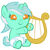 Size: 4000x4000 | Tagged: safe, artist:beavernator, lyra heartstrings, pony, unicorn, g4, baby, baby lyra, baby pony, cute, diaper, female, filly lyra, lyrabetes, lyre, solo