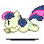 Size: 50x50 | Tagged: safe, artist:neriad, bon bon, sweetie drops, earth pony, pony, g4, animated, base used, female, gif, icon, pixel art, run run run base, running, simple background, solo, transparent background
