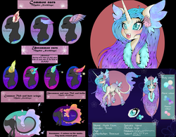 Size: 1280x1000 | Tagged: safe, artist:niniibear, oc, oc only, original species, pony, unicorn, adoptable, closed species, customized toy, fluffy, food, glowing, hooves, long tail, neck fluff, solo, unshorn fetlocks, wings, yellow