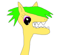 Size: 800x600 | Tagged: safe, artist:best, oc, oc only, oc:best pone, crack in tooth, paint.net, sharp teeth, teeth