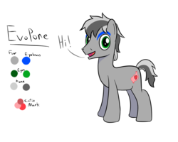 Size: 1000x800 | Tagged: safe, artist:mightyshockwave, oc, oc only, oc:evopone, looking at you, reference sheet, solo