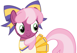 Size: 4822x3350 | Tagged: safe, artist:sketchmcreations, cheerilee, pony, g4, the cart before the ponies, cheerileeder, cheerleader, cute, female, simple background, solo, transparent background, vector