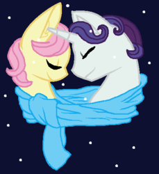 Size: 437x477 | Tagged: safe, artist:thefanficfanpony, fluttershy, rarity, g4, butterscotch, elusive, gay, male, rule 63, ship:buttersive, shipping