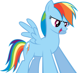Size: 6000x5594 | Tagged: safe, artist:richhap, rainbow dash, pegasus, pony, g4, absurd resolution, female, simple background, solo, transparent background, vector