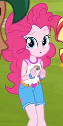 Size: 282x564 | Tagged: safe, screencap, pinkie pie, sunset shimmer, equestria girls, g4, my little pony equestria girls: legend of everfree, cropped