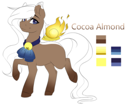 Size: 768x642 | Tagged: safe, artist:silentwulv, oc, oc only, oc:cocoa almond, reference sheet, solo