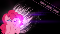 Size: 1920x1080 | Tagged: safe, artist:bronyyay123, pinkie pie, g4, dashface, female, happy, lens flare, smiling, solo, wallpaper