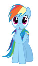 Size: 3420x5820 | Tagged: safe, artist:tryhardbrony, rainbow dash, g4, cute, female, simple background, solo, transparent background, vector