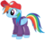 Size: 2488x2231 | Tagged: safe, artist:sketchmcreations, rainbow dash, g4, the cart before the ponies, clothes, floppy ears, hat, high res, jumpsuit, simple background, transparent background, vector