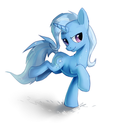 Size: 987x1057 | Tagged: safe, artist:hioshiru, trixie, pony, unicorn, g4, female, mare, simple background, solo, white background