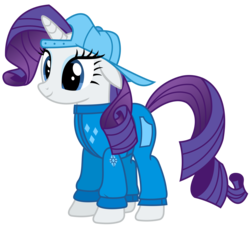 Size: 2609x2394 | Tagged: safe, artist:sketchmcreations, rarity, g4, the cart before the ponies, backwards ballcap, clothes, coveralls, floppy ears, hat, high res, jumpsuit, simple background, transparent background, vector