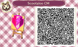Size: 400x240 | Tagged: safe, scootaloo, g4, 3ds, animal crossing, nintendo, qr code