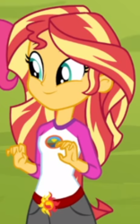 Size: 262x419 | Tagged: safe, screencap, sunset shimmer, equestria girls, g4, my little pony equestria girls: legend of everfree, cropped, cute, female, shimmerbetes, solo