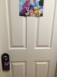 Size: 720x960 | Tagged: safe, applejack, fluttershy, pinkie pie, rainbow dash, rarity, twilight sparkle, g4, door, mane six, picture