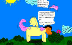 Size: 955x597 | Tagged: safe, artist:paulasocar, fluttershy, butterfly, g4, 1000 hours in ms paint, ms paint, wat